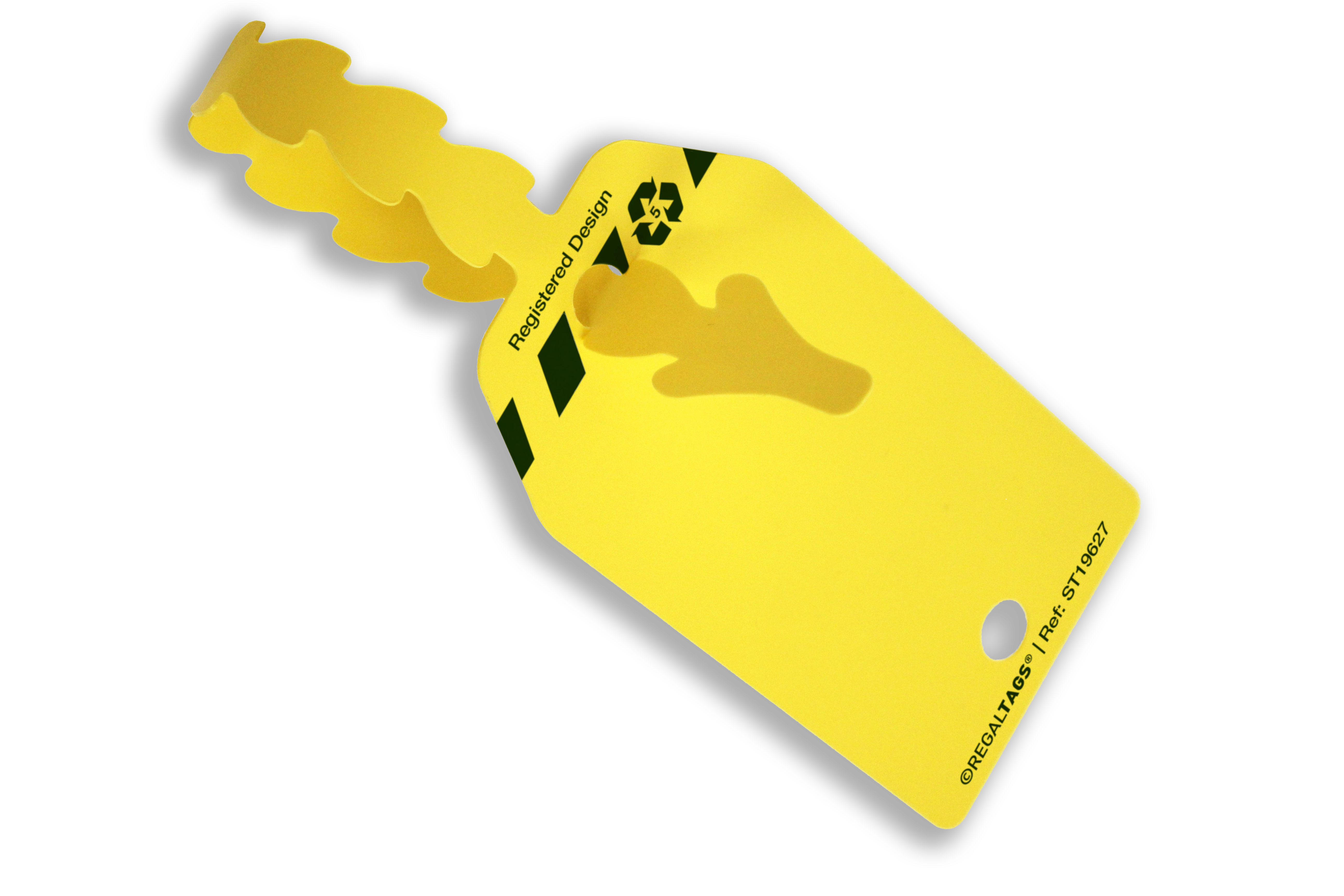 Yellow Tagging Self-Tie Tags